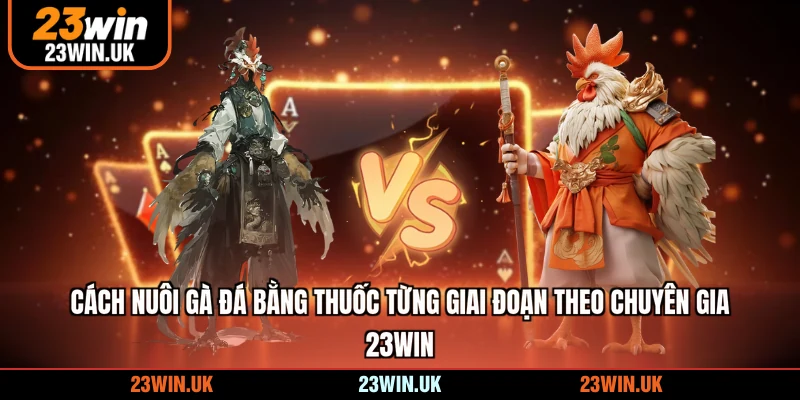 Cách nuôi gà đá bằng thuốc từng giai đoạn theo chuyên gia 23WIN