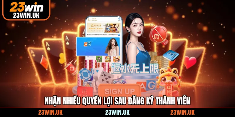 Nhận nhiều quyền lợi sau đăng ký thành viên